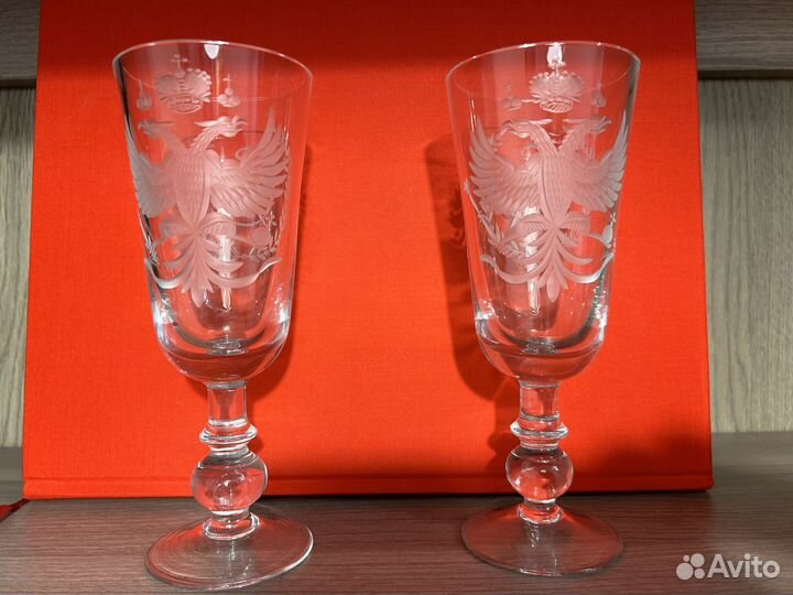Бокалы винтажные с Гербом
