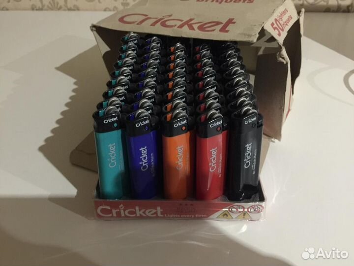 Зажигалка cricket - 50 шт. Оригинал