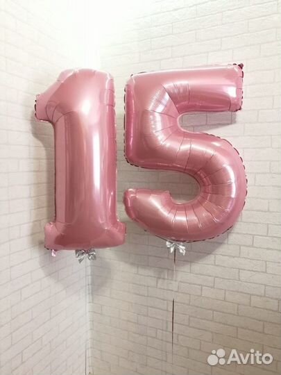 Фольгированные цифры (2 штуки)