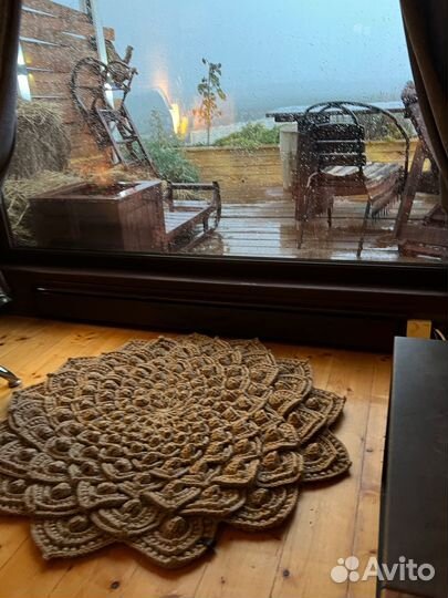 Коврик бохо hand made