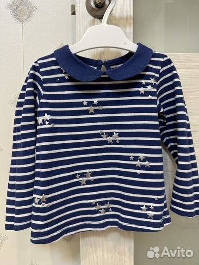 Одежда на девочку лонгслив кофта 80-86