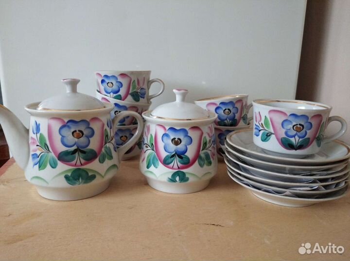 Ваза красный хрусталь СССР