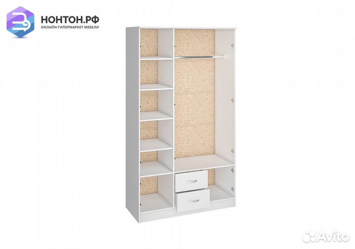 Шкаф 3-х створчатый Ронда белое дерево