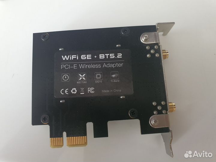 Wifi 6e Bluetooth 5.2 адаптер pci-e intel ax 210