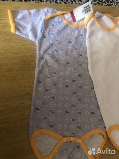 Боди с коротким рукавом, новые 2 штуки