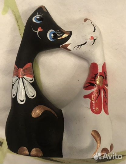 Статуэтка кошечки керамика ростовская