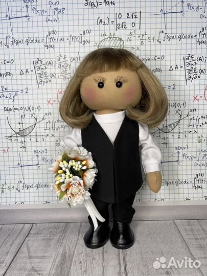 Кукла ручной работы в подарок учителю