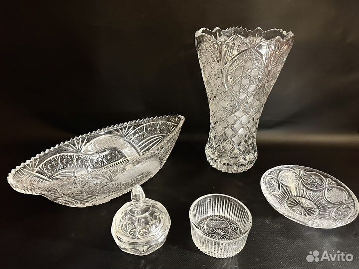 Фужеры стаканы хрусталь Чехия Гусь-Хрустальный