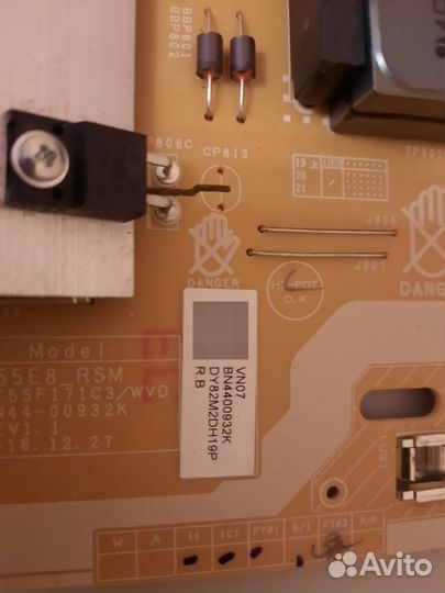 Блок питания Samsung ue55ru8000u
