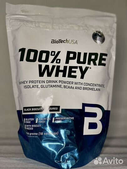 Biotechusa 100 Pure Whey 454 гр, бисквит