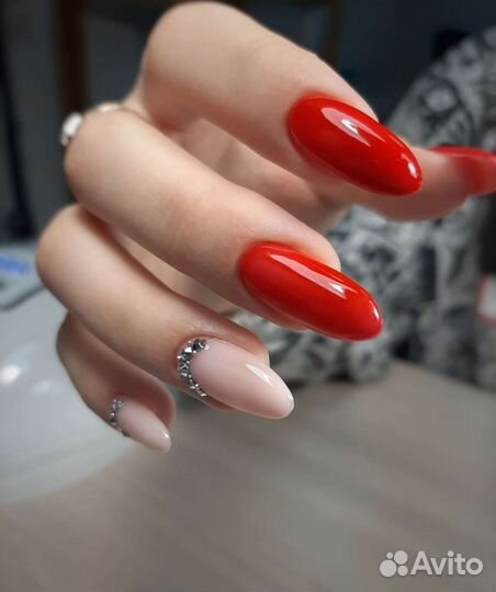 Маникюр укрепление гелем