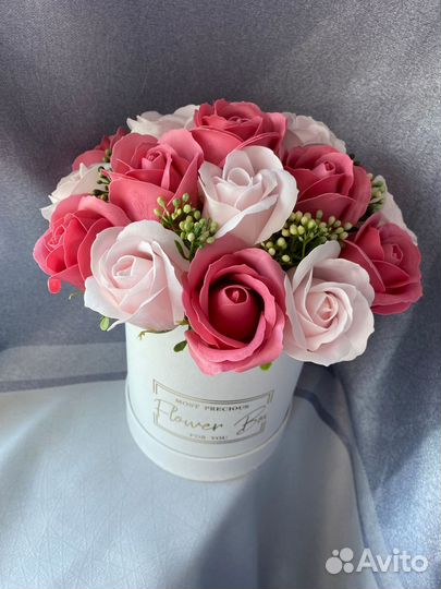 Букет из мыльных роз