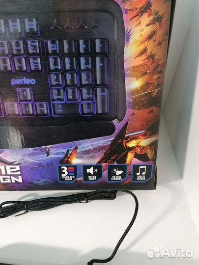 Клавиатура мультимедиа игровая perfeo strike multi