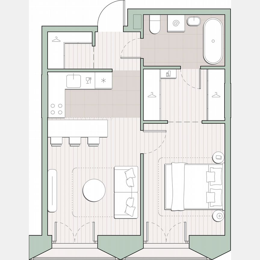 1-к. квартира, 44,1 м², 12/13 эт.