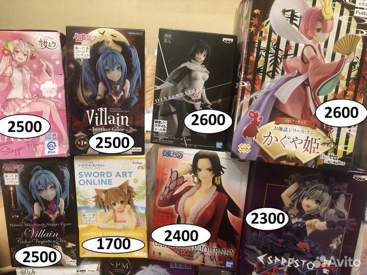 Оригинальные аниме фигурки из разных тайтлов