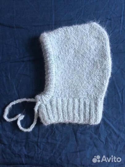 Детский вязаный капор из шерсти альпака