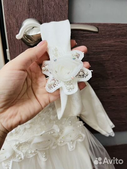 Детское нарядное платье с повязкой