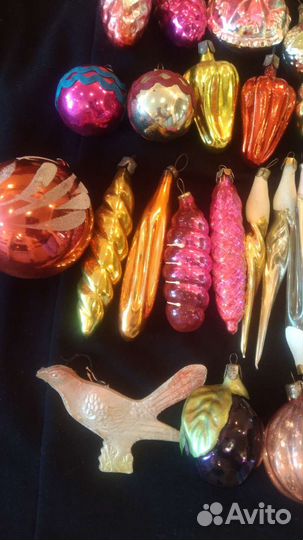 Ёлочные игрушки времён СССР