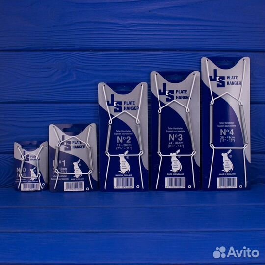 Держатели белые на пружинках для тарелок