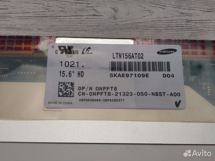 Матрица ltn156at02-D04 (40 PIN)