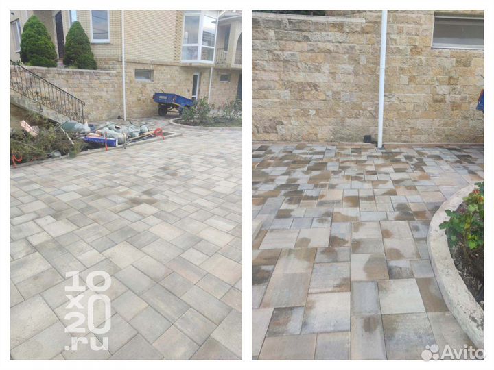 Тротуарная плитка, бордюры, газонная решетка