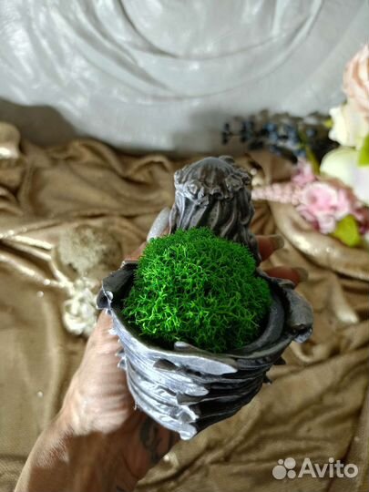 Ангел подсвечник кашпо