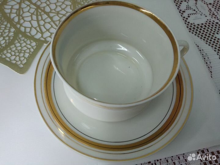 Очень редкая чайная пара Скорлупка Барановка