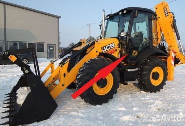 Техника JCB 3CX/4CX стекло дверное левое