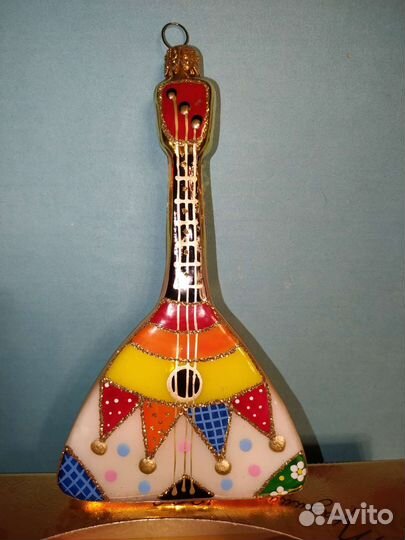 Елочные игрушки Ариель Балалайка лоскутки