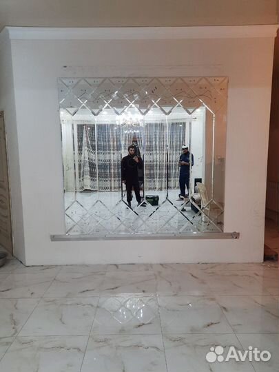 Зеркальные плитки ромбики