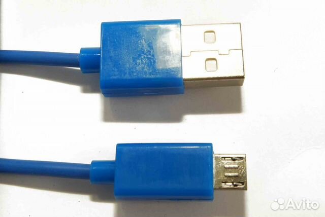 USB Кабель microusb samsung Galaxy, синий)