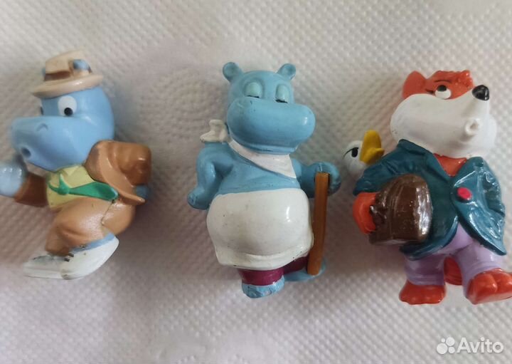 Игрушки Киндер Сюрприз бегемоты,лис