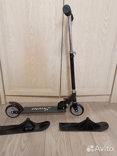 Самокат детский 2 в 1 (снегокат)