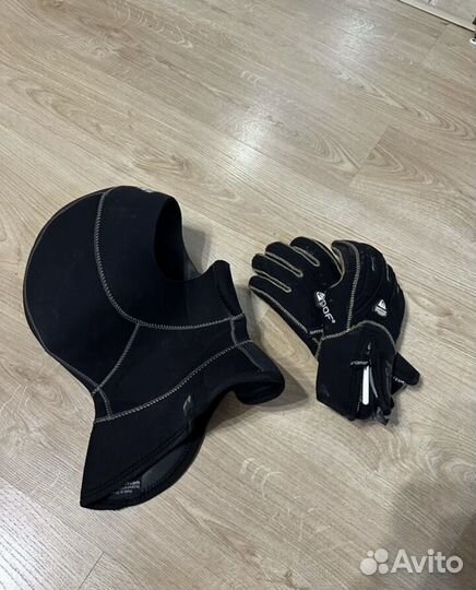 Маска Scubapro Devil + гидрошлем + трубка