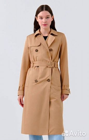 Тренч двубортный