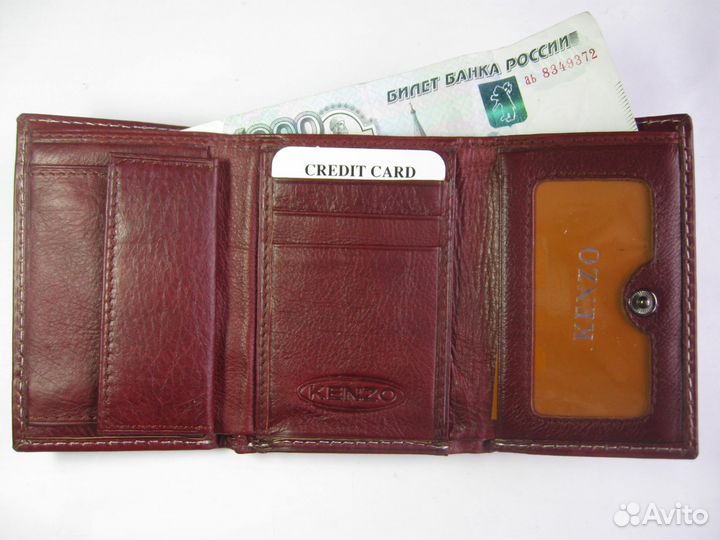 Кошелек женский, портмоне, кожа