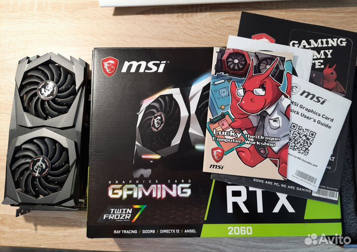 Видеокарта RTX 2060 MSI Gaming 6G