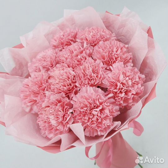 Розовые Диантусы. Букеты. Цветы с Доставкой