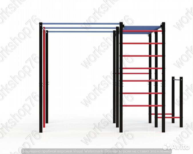 Уличный спортивный комплекс пилон турник воркаут