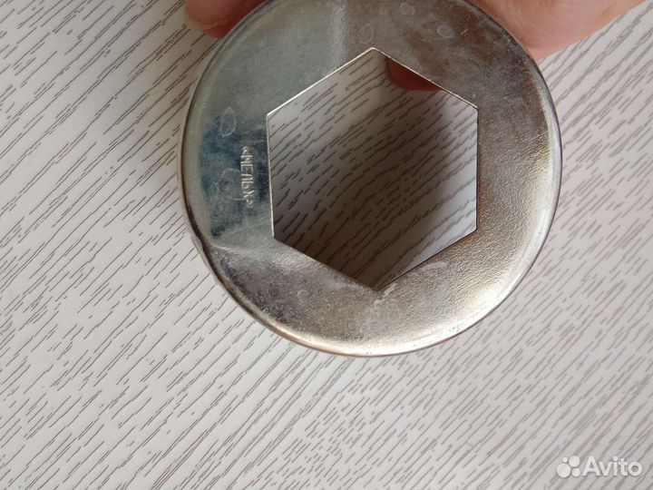 Чашка с блюдцем мельхиор СССР винтаж