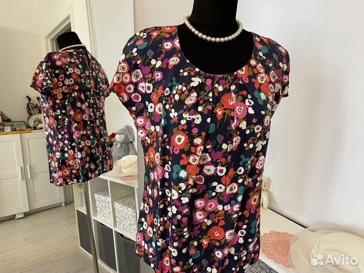 Топ с Цветочным принтом 44 46