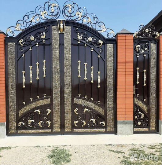 Ворота кованые под ключ