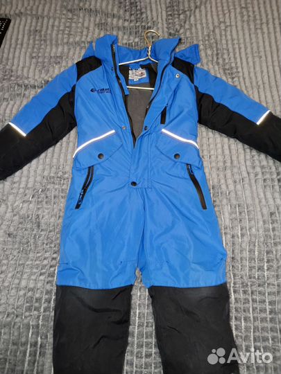 Детский зимний комбинезон на мальчика 98 см