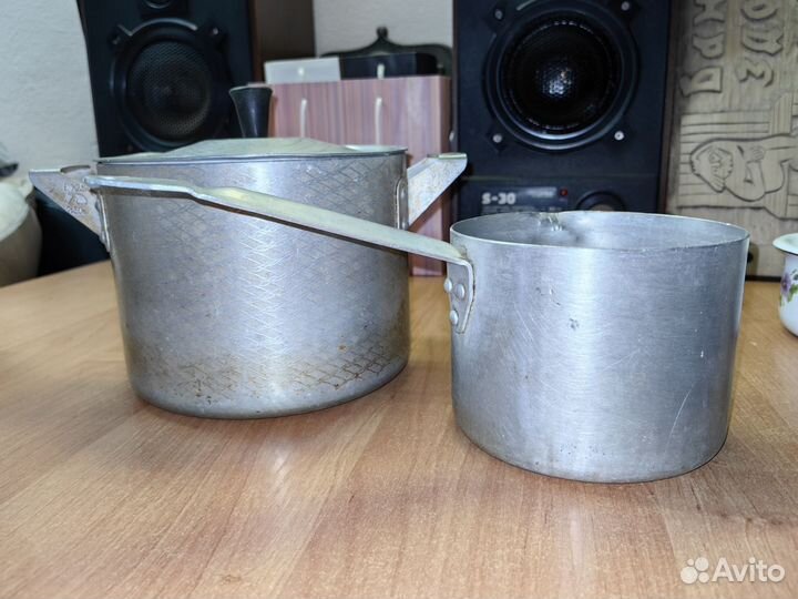 Кастрюли алюминиевые и эмалированные