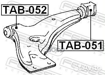 Сайлентблок задний переднего рычага TAB-051 Febest