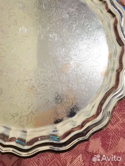 Поднос мельхиоровый СССР