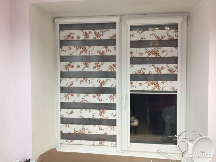 Рулонные шторы день ночь