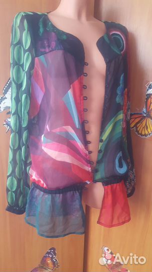 Туника пляжная укороченная