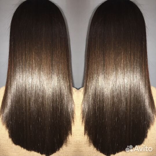 Кератиновое выпрямление волос