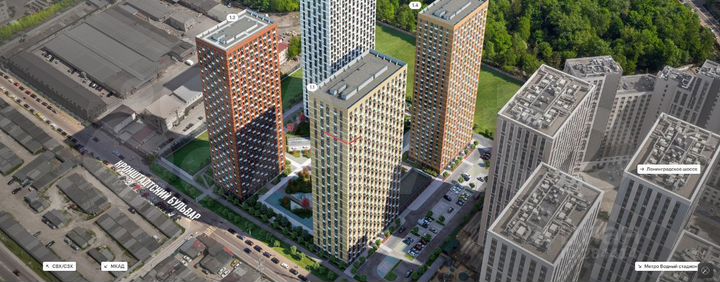 3-к. квартира, 87,7 м², 29/33 эт.